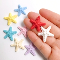 Ornamenti in Resina a Forma di Stella Marina, Accessori Fai-da-Te, Decorazioni per Torte a Tema Sirena, Miniature per Feste a Tema Sottomarino