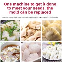 Machine automatique de formage de pâtes à raviolis et wontons (carrés, ronds, triangulaires) – Nouveau produit à base de farine – Laminoir à pâte chinois 1-25 cm