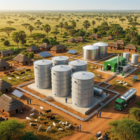 Digesteur anaérobie pour déchets alimentaires et fumier animal, réacteur automatique en acier inoxydable, réservoir de traitement 8500m, réservoir Schumann