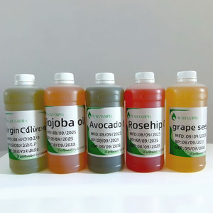 زيت بذور جوجوبا عضوي من بذور جوجوبا وزيت بذور الأفوكادو بالزيت الناقل للتدليك المضغوط على البارد للعناية بالشعر والعناية بالبشرة - Product Image 1