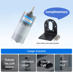 Cepillo de <span class=keywords><strong>Motor</strong></span> de desaceleración de vehículo inteligente en miniatura de 12V y 24V, reductor de engranajes de CC Micro de baja velocidad para vehículo, 1 unidad - Product Image 6