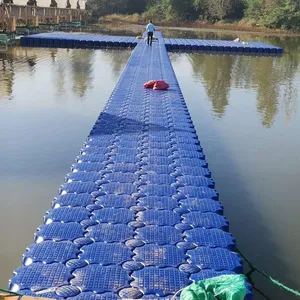 plastic modular pontoon floats for bridge walkway