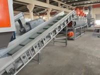 Ligne de recyclage de bouteilles d'eau en PET usagées, machine de recyclage du plastique
