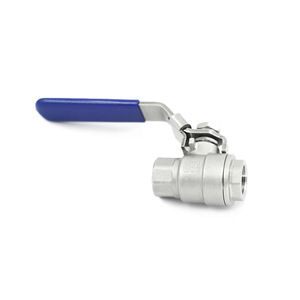 Válvula de bola de acero inoxidable ESG de 2 piezas con rosca interna de 1 pulgada y 100 psi para aplicaciones de baja presión - Product Image 1