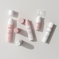 Acceptation des commandes personnalisées, flacon distributeur de sérum, lotion, nettoyant visage, liquide, en plastique PP, cylindrique, sans air, 5 ml, 10 ml, 15 ml