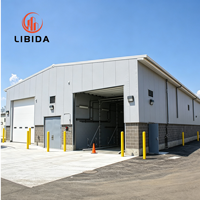 Almacén de Acero Prefabricado de Alta Resistencia, Instalación Rápida, Taller Metálico, Nave Industrial para Almacenamiento en Fábricas y Logística
