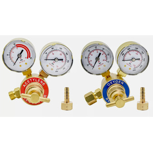 Solid brass oxygen and acetylene pressure regulator <b>welding</b> <b>kit</b>, pressure reducer suitable for Victor torch cutting. - Product Image 1