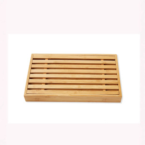 Bamboo Chopping Board 395x240x40 Rectangle Anti-Slip Kitchen Cutting Block - Product Image 4