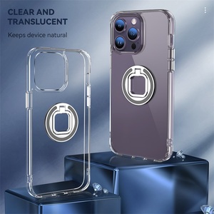 Nuova Custodia <span class=keywords><strong>Trasparente</strong></span> per Cellulare <span class=keywords><strong>con</strong></span> Supporto ad Anello Magnetico in Metallo per <span class=keywords><strong>iPhone</strong></span> 14 13 12 <span class=keywords><strong>11</strong></span> Pro Max XS XR - Product Image 2