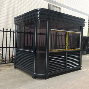 Cabine de sécurité en structure acier sur mesure, poste de garde extérieur portable en panneaux métalliques, poste de service communautaire - Product Image 2
