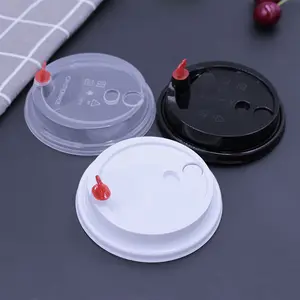 Coperchio in plastica PP per uso alimentare calibro 90MM con tappo tappo coperchio per tazza da tè/caffè al latte per bere