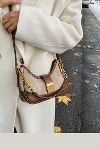 Nuevo bolso de mano estilo retro para mujer, bolso de hombro de lujo con cadena, material PU, bolso cruzado para mujer - Product Image 5