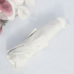 Parapluie pliant manuel 55 cm en pongé, mignon, avec revêtement noir anti-UV complet pour jours de pluie et de soleil - Product Image 3
