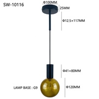 Lampe suspendue en or de haute qualité, décoration intérieure, style nordique, petite lampe suspendue en métal et verre, hôtel, bureau, café, bar, lampes suspendues LED