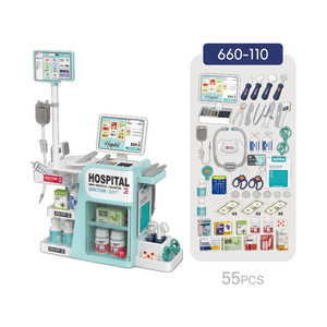 Nouveauté : Kit de jeu de rôle Docteur en plastique, <span class=keywords><strong>mini</strong></span>-médical stimulé, avec lumière et son interactifs, jouets éducatifs 3+ - Product Image 2