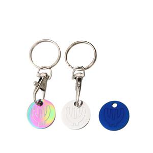 Porte-clés <span class=keywords><strong>jeton</strong></span> <span class=keywords><strong>de</strong></span> chariot <span class=keywords><strong>de</strong></span> courses en métal doré, personnalisable avec logo, pour vente en gros, économique - Product Image 5