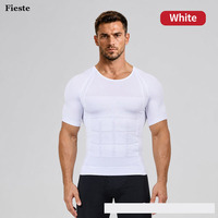 Üretici Tapered Fit Antrenman Aktif Özelleştirilmiş Erkek Kompresyon Spor Tişörtü