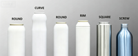 Boîtes aérosols en aluminium personnalisées OEM/ODM pour l'emballage de produits cosmétiques et de soins personnels avec logo personnalisé et impression offset