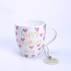 Tasse à café en céramique cadeau en gros de fête des mères de Offre Spéciale avec ours en peluche ensemble tasse cadeau surdimensionnée de 20oz pour maman