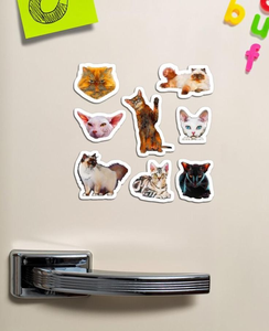 Waterproof Surface Color Printing Cute <b>Pattern</b> Fridge Magnet Decorative Sticker <b>Paper</b> Fridge Magnet for Bulk Supply - Product Image 4