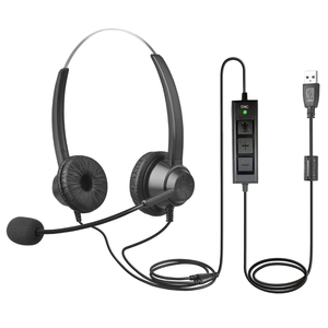 H36D <span class=keywords><strong>High</strong></span>-<span class=keywords><strong>End</strong></span> ENC Stereo <span class=keywords><strong>Computer</strong></span> Headset USB Call Center Teléfono Auriculares con micrófono de cancelación de ruido para reuniones de PC - Product Image 2