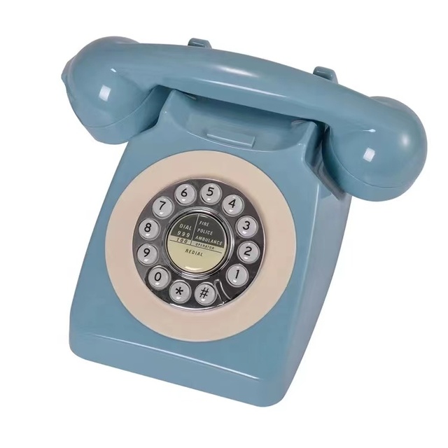 Classic Colorful Retro European Antique Telephone with Stylish Design for Home Use