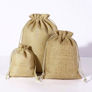 Bolsa de Yute Natural Ecológica para Arroz, Azúcar, Café, Cacao y Otros Productos Granulares, Impresión Personalizada - Product Image 4