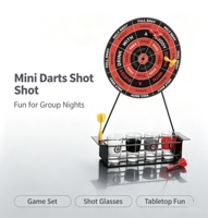 Mini jeu de fléchettes magnétiques de table avec support en fer. Jeu de société amusant pour boire en groupe, idéal pour le divertissement et les rassemblements sociaux.