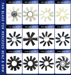 ใบพัดพัดลมเครื่องยนต์1022002023 1022002123 102200122ประสิทธิภาพสูงสำหรับ <span class=keywords><strong>W201</strong></span> Mercedes <span class=keywords><strong>Benz</strong></span> - Product Image 2