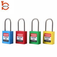 Cadenas de verrouillage de sécurité industrielle composite à manille en acier de 4mm de haute durabilité pour serrures de sécurité industrielle