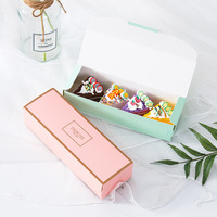 Boîtes d'emballage pour pâtisseries, gâteaux, biscuits, chocolats, friandises, desserts, petites boîtes en papier avec couvercles, matériaux recyclés