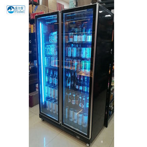 Enfriador de Bebidas Comercial de Una Sola Temperatura, 900L, Doble Puerta de Vidrio, con Control Digital y Estantes Ajustables - Product Image 4