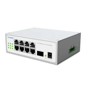 High Power Unmanaged 8 Ports 1000mbps Full Gigabit And 1 Port SFP Poe Network Switch For Security Surveillance