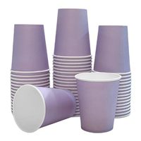 Gobelets en papier kraft jetables à paroi unique OEM Gamme 8oz 22oz pleine couleur personnalisable Logo estampage gaufrage en gros pour le vin