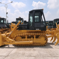Machinerie de construction minière, bulldozer sur chenilles de 17 tonnes, moteur puissant de 180 CV, bulldozer avec ripper