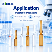 Ampoules en verre transparent de 2 ml, 5 ml, 10 ml, fabriquées en borosilicate de haute qualité (formes B et C), fourniture directe d'usine OEM/ODM
