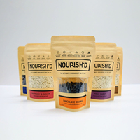 Sachet de pêche personnalisé en LDPE, imprimé en héliogravure, étanche, avec fermeture éclair et pochette autoportante