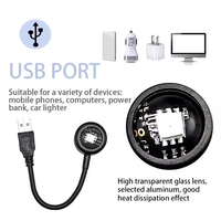 Lámpara de Pie LED USB con Luz de Atardecer y Proyección de Arcoíris, Alto CRI 98, para Uso Doméstico