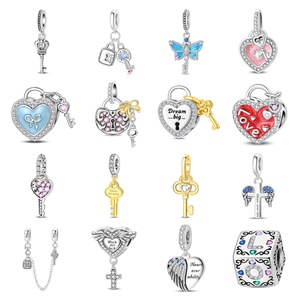 Charm Trendy Placcato Argento con Zirconi, con design Orsetto Winnie, Delfino e Panda, in stile Gioielli Hawaiani, con fibbia <span class=keywords><strong>Pooh</strong></span>, in oro e argento Tai, alla moda - Product Image 1