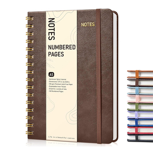Lot de carnets en cuir PU souple imprimés sur mesure, format A5 A4, style professionnel, pour bureau et école, avec couverture en papier, journal/agenda – Vente en gros usine - Product Image 1