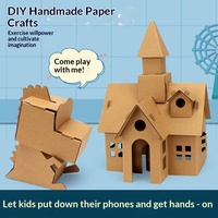 Modèles en papier 3D créatifs pour enfants, avion, char, voiture, sous-marin, jouets d'assemblage en carton, modèle personnalisable SGZY001, vente en gros