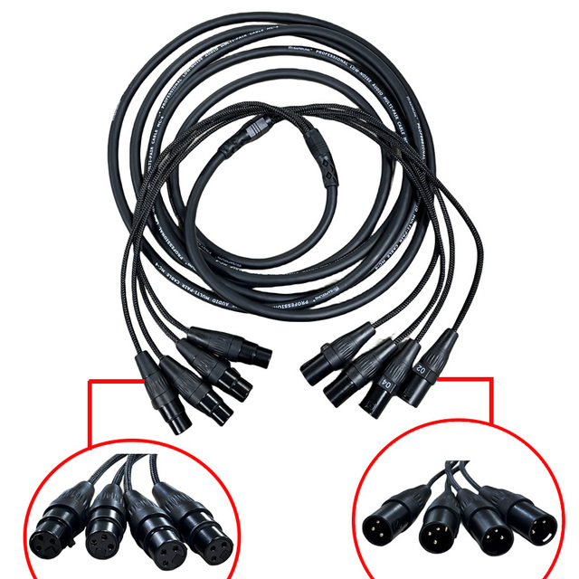 5M Multi Core Wire Male and Female Xlr Audio Cable Audio Cable Suitable for Amplifiers Speakers Mixing Consoles Microphones