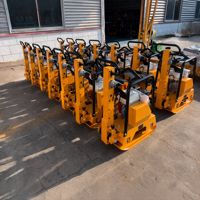 Vente directe usine – Compacteur de plaques à mouvement bidirectionnel modèle P-160, moteur essence, pour terrassement et compactage de sols