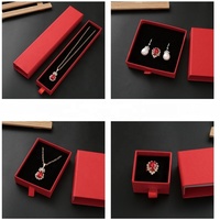 Boîte à Bijoux en Carton à Tiroir Coulissant pour Collier, Boucles d'Oreilles, Bracelet, Bague – Emballage Cadeau Personnalisé en Papier