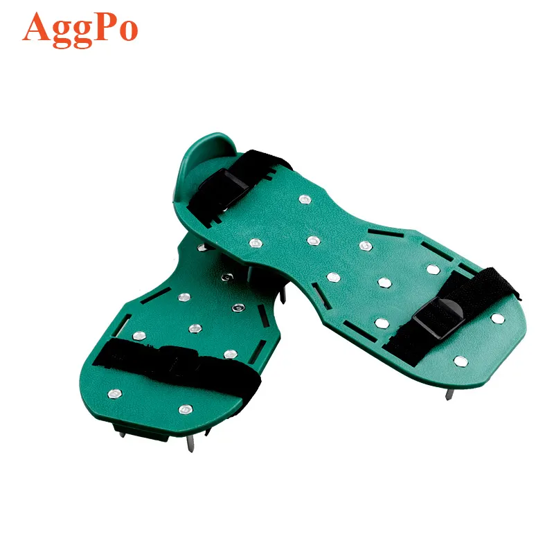 Lawn Aerator Shoes - 1 cặp Lawn Aerator Sandals đất nới lỏng Aerator Spiked Giày công cụ làm vườn có thể điều chỉnh