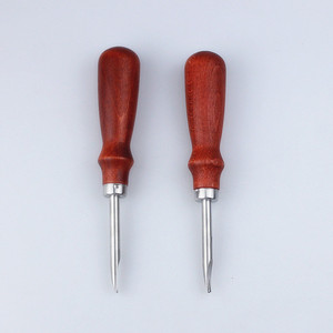 Strumenti artigianali in pelle all'ingrosso 316L in acciaio inox manico in legno trim fissare il coltello in pelle - Product Image 5