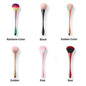 Brochas Profesionales para Arte de Uñas, 6 Estilos, Brochas Grandes Doradas para Polvo Cosmético, Contorno Facial, Colorete, Herramientas de Metal y Plástico - Product Image 5