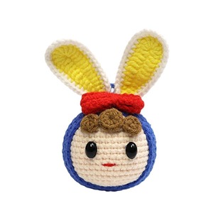 Muñecas de ganchillo hechas a mano, colgantes de hilo, llaveros de conejo de dibujos animados, productos de punto con forma de dumpling, los más vendidos transfronterizos - Product Image 4