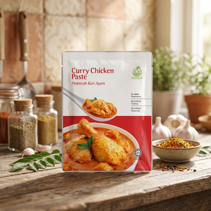 Pasta de Curry de Pollo Rojo Picante KampongKu y Especias Mixtas en Sobres Secos - Product Image 1