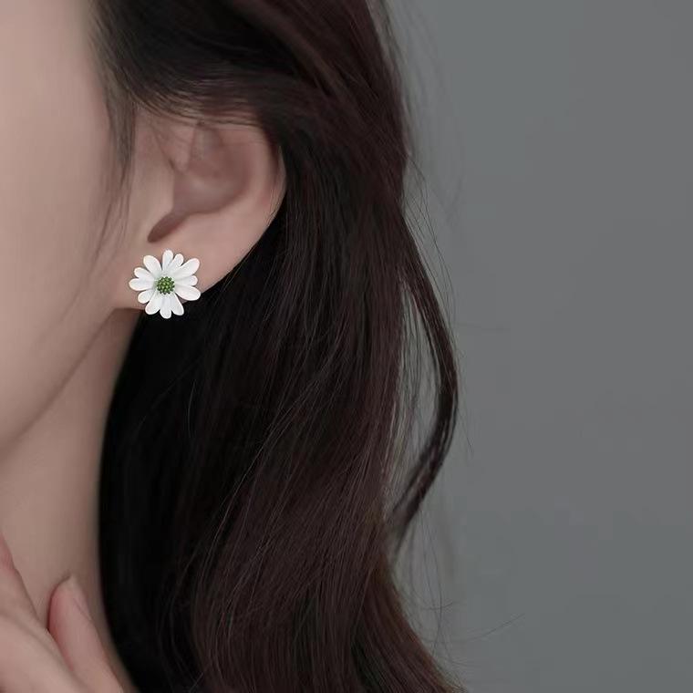 Summer Fresh Colorful Little Flower Stud Earrings Hypoallergenic